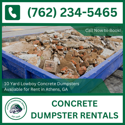 Athens Concrete Dumpster Rental